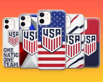 USA Soccer Phone Case USMNT USA Soccer Fan Cover for iPhone 17Pro,16, 15, 14, 13, 12, Samsung S26, S25, S24, S23Fe, A16, A56, Pixel 10, 9Pro
