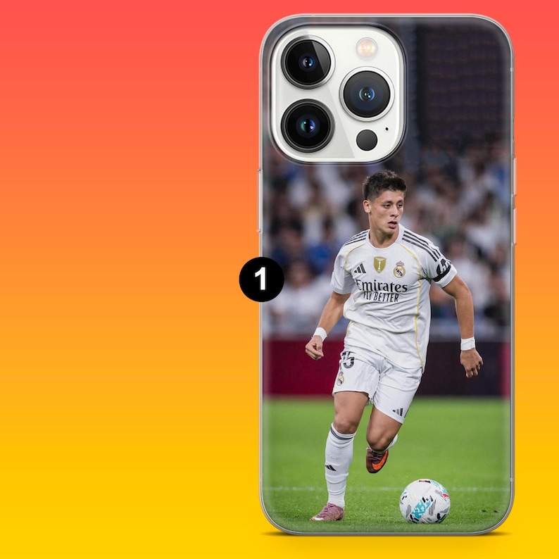 Arda Guler Phone Case Real Madrid Fan Turkey Football Cover for iPhone 17Pro, 16,15,14,13,12, Samsung S26, S25, S24,A16, A56, Pixel 10, 9Pro 1