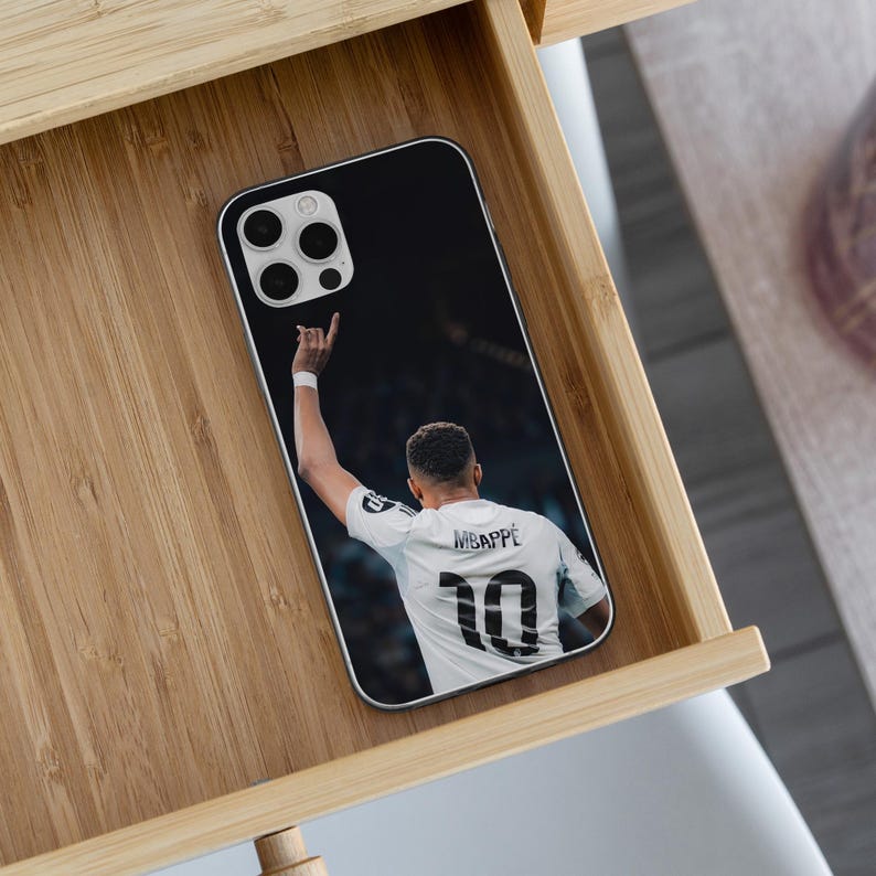 Kylian Mbappe Phone Case Real Madrid France Football Cover for iPhone 17Pro,16,15,14,13,12, Samsung S26,S25,S24,S23Fe,A16,A56, Pixel 10,9Pro image 7