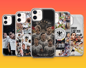 Germany Football Phone Case Die Mannschaft World Cup 2026 Cover for iPhone 17Pro,16,15,14,13,12, Samsung S26,S25,S24,A16,A56, Pixel 10, 9Pro