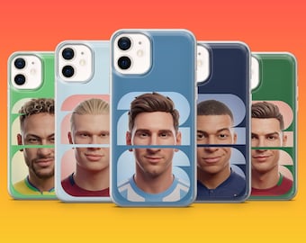 Funda para teléfono del Mundial 2026 con estrellas del fútbol y leyendas del fútbol, funda de Mbappé para iPhone 17Pro, 16, 15, 14, 13, 12, Samsung S26, S25, S24, A56, Pixel 10, 9Pro