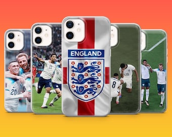 England Football Phone Case Three Lions England Fan Gift Soccer Cover for iPhone 17Pro,16,15,14,13,12, Samsung S26,S25,S24,A56,Pixel 10,9Pro