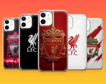 Liverpool FC Mobilskal YNWA The Reds Liverpool Fanfodral för iPhone 17Pro, 16, 15, 14, 13, 12, Samsung S26, S25, S24, S23Fe, A16, A56, Pixel 10, 9Pro