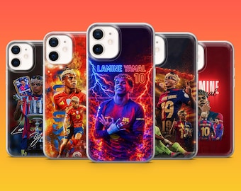 Lamine Yamal Phone Case FC Barcelona Barca Yamal Cover for iPhone 17Pro,16,15,14,13,12, Samsung S26,S25,S24, S23Fe, A16, A56, Pixel 10, 9Pro