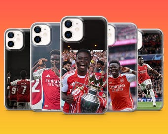 Bukayo Saka Phone Case Saka England Football Cover for iPhone 17Pro, 16, 15,14,13,12, Samsung S26, S25, S24, S23Fe, A16, A56, Pixel 10, 9Pro