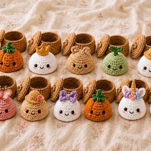 Virkmönster för dumplings och ångkokare i PDF-format - Viral No-Sew Dumpling Amigurumi, nybörjarvänlig, direkt nedladdning