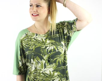 Jersey shirt green palm trees