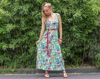 Summer dress flowers long