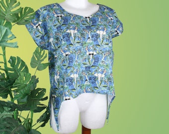 TUNIC TROPICAL PATTERN Size S