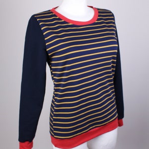 PULLOVER SIZE S dark blue ocher red image 5