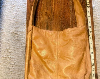 1990’s American  leather company, medium, soft tan leather