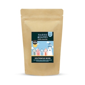 Southwold Blend Coffee, Award Winning Hand Roasted Arabica Beans or Ground, 227g or 1kg, Small Batch Speciality Coffee, Suffolk Gift