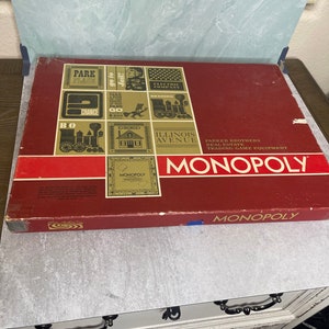 Vintage 1964 Monopoly Game by Parker Brothers Red Oversize -  Portugal