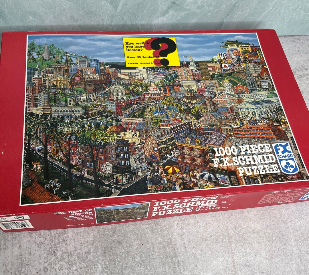 VTG 1995 FX Schmid 1000 Piece Puzzle the Best of Boston - Etsy