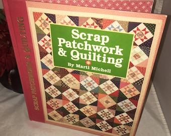 Vintage 1992 Scrap Patchwork & Quilting book Marti Mitchell