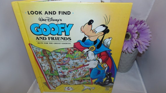 Vintage 1993 Walt Disney's Goofy and Friends Look and Find Book