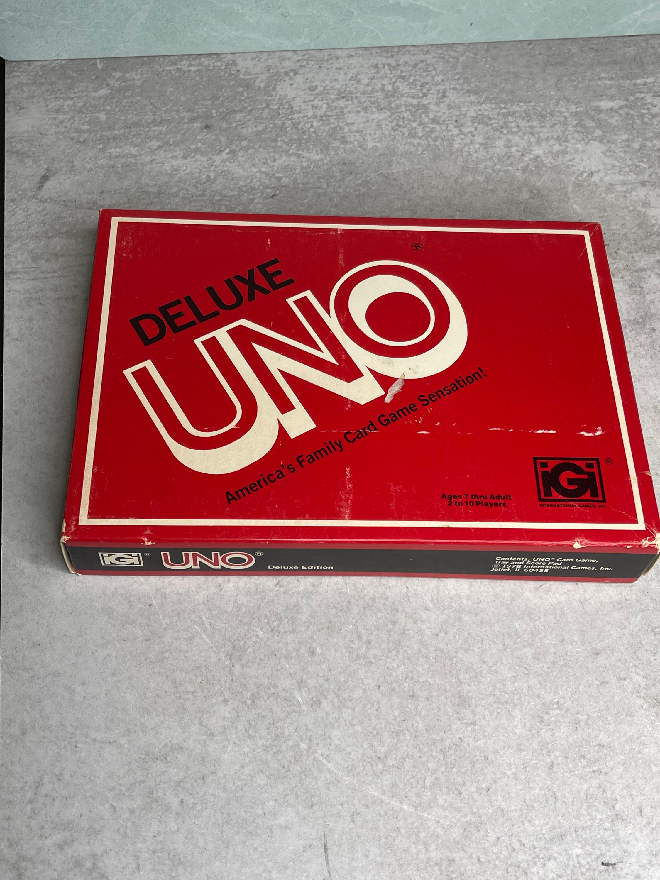 Vintage 1978 UNO Card Game 108 Cards Complete Set in Box