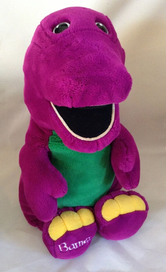 large barney stuffed animal