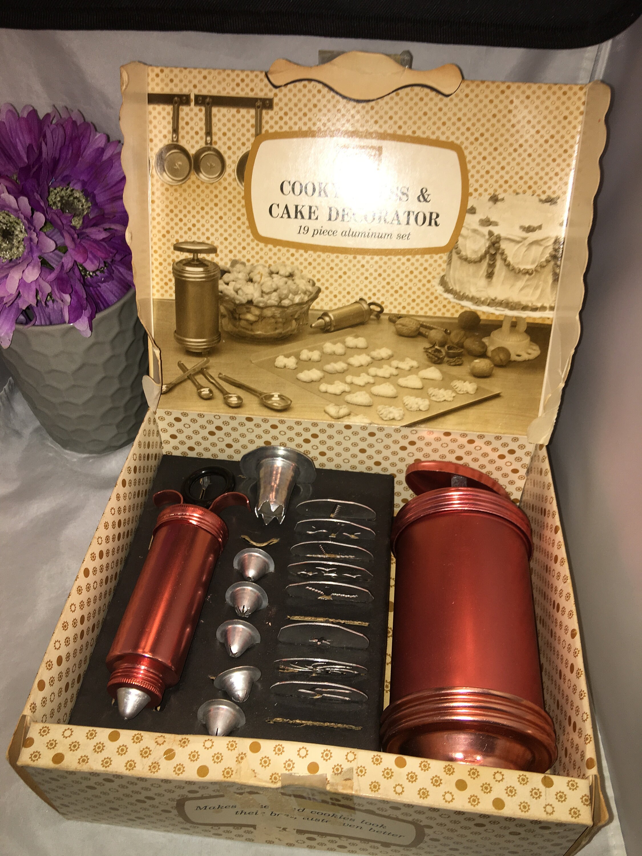 Vintage Sears Cooky Press Cookie Cake Decorator Pastry spritz Etsy