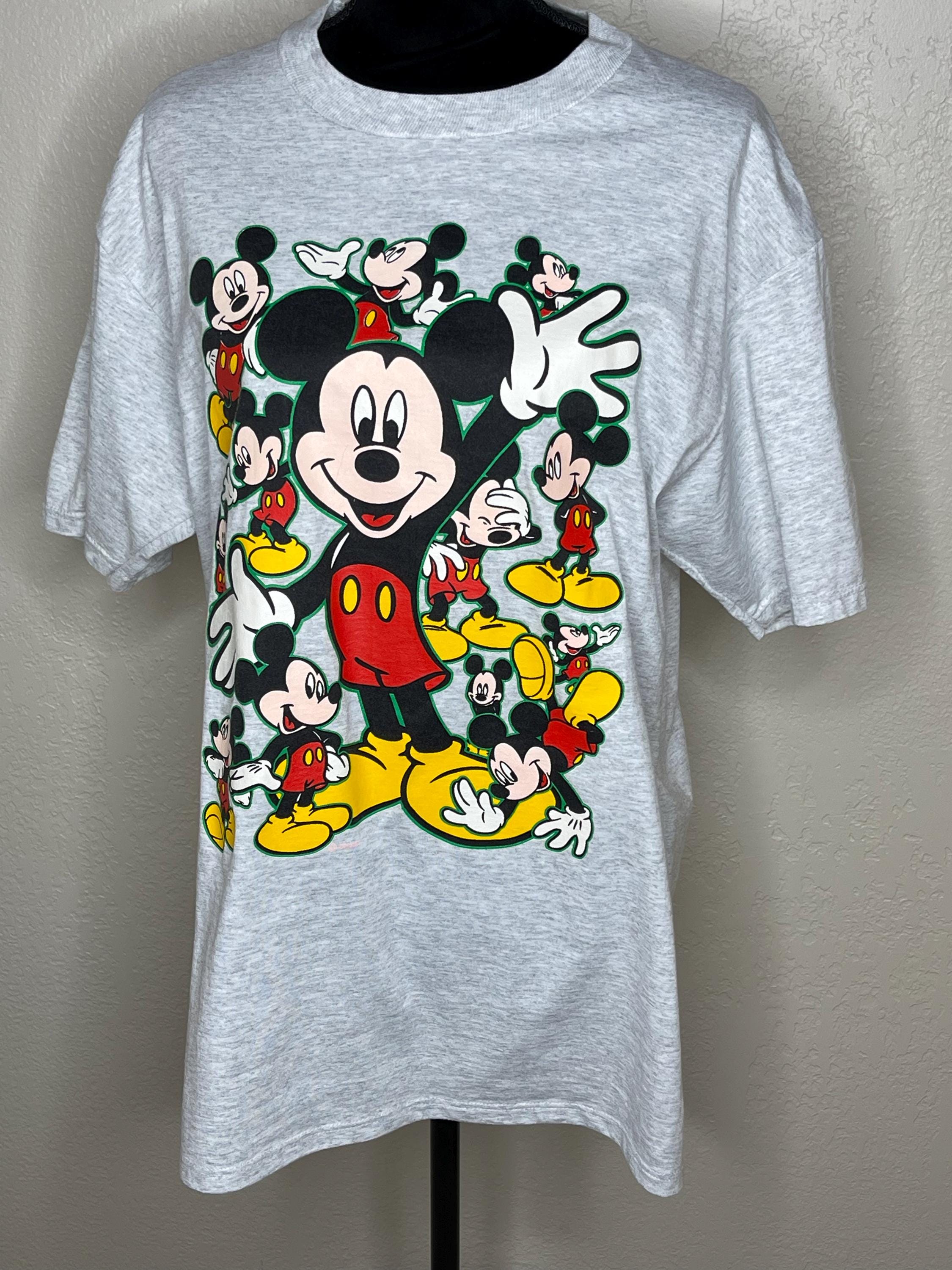 【レア】VELVA SHEEN MICKEY T-SHIRT 80s USA製 VINTAGE 80s MICKEY MOUSE CALIFORNIA RINGER T-SHIRT SZ M