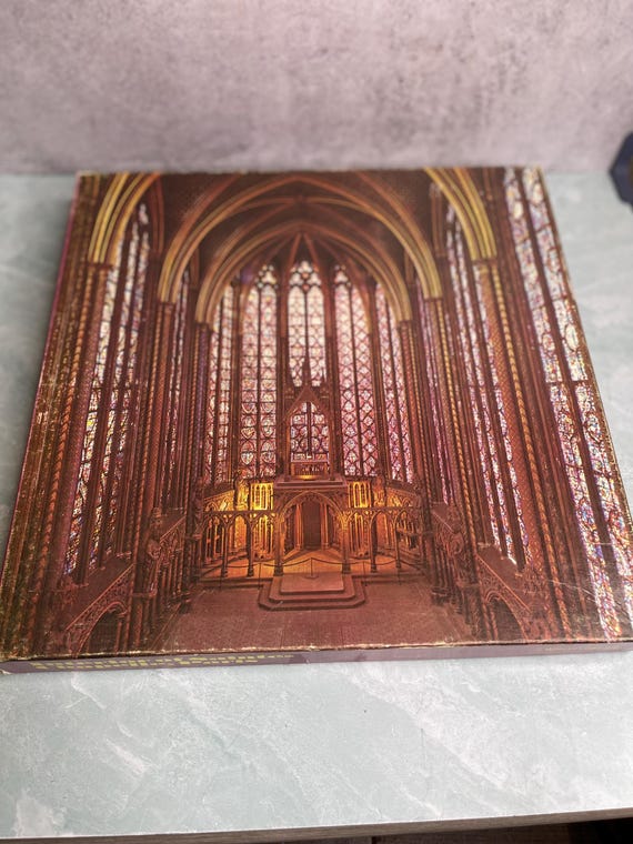 Rare Vintage 1971 Eaton Interior of Sainte-Chapelle Paris jigsaw puzzle 500+ pcs