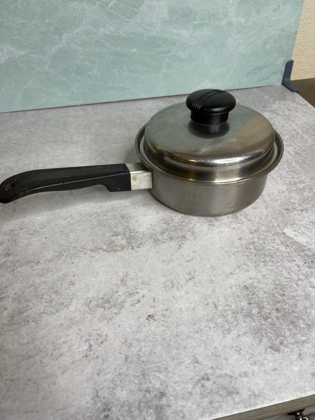 Range Craft Cookware Vintage Kitchen Craft 18-8 Stainless Steel 3-ply Saucepan Pot W/ Lid 1 ...
