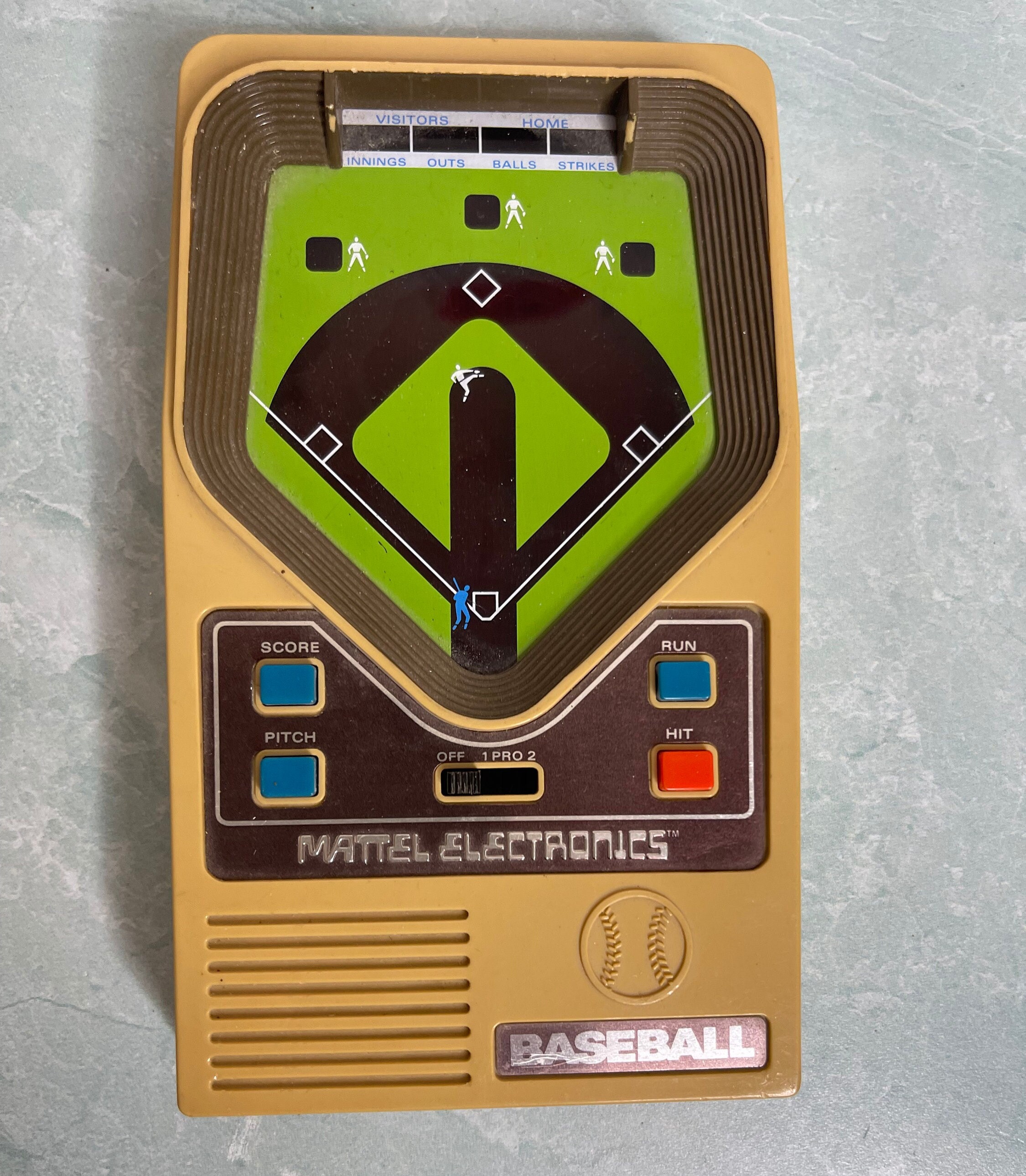 Handheld baseball game from 80s sales