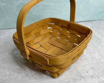 Vintage Longaberger Basket ~ 1994 ~ Small Square Basket - Etsy