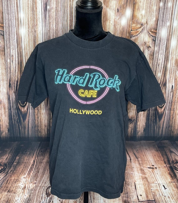 Vintage Hard Rock Cafe HOLLYWOOD single stitch T-… - image 1