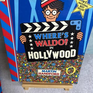 Vintage 1993 1st Us edition Where&#39;s Waldo in Hollywood book Softcover Martin Handford