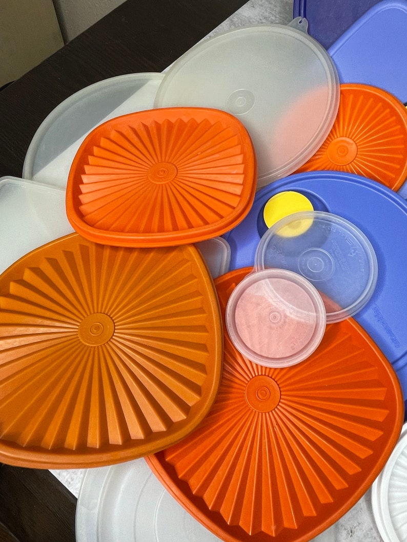 Vintage Tupperware Replacement Lids... Choose Your Lid... Wide Etsy