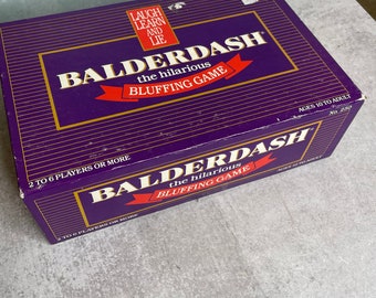 Vintage 1984  BALDERDASH Complete Original Hilarious Bluffing Family Board Game 80s