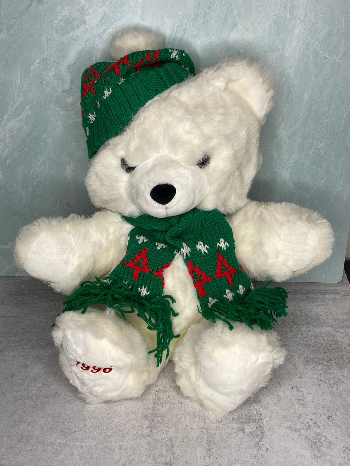 Vintage 1996 Kmart Christmas Bear 19 10th Anniversary Etsy