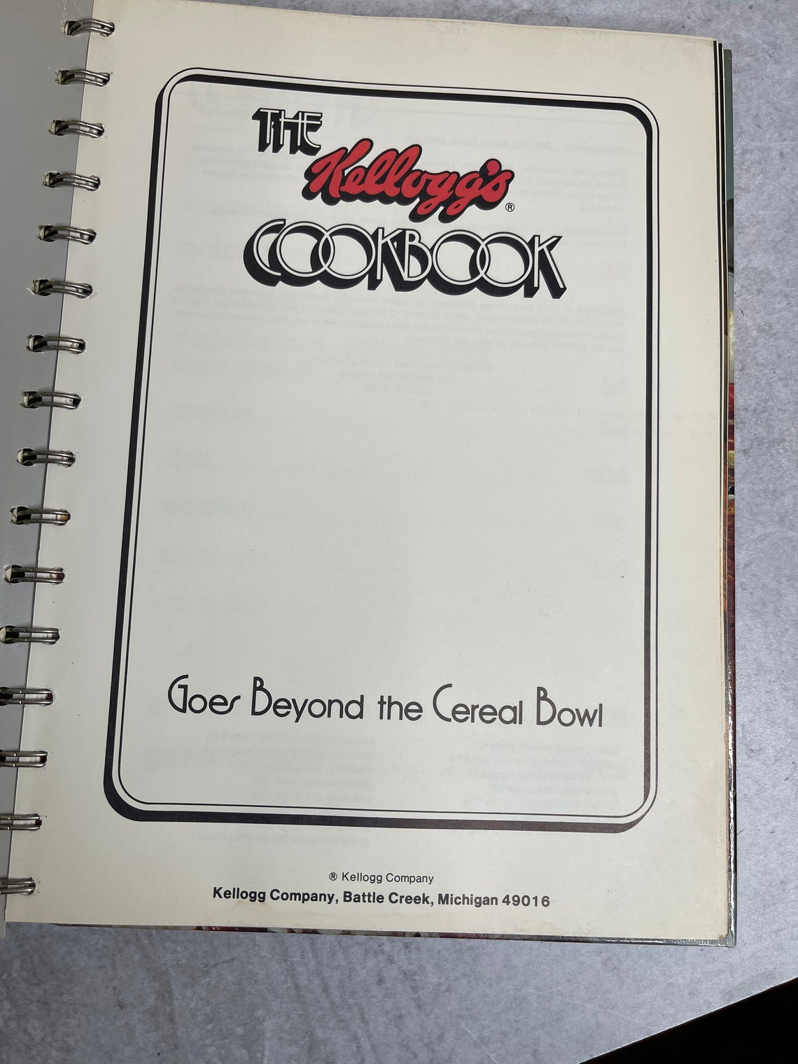 Vintage 1978 the Kellogg's Cookbook 1st Ed 1st Print - Etsy