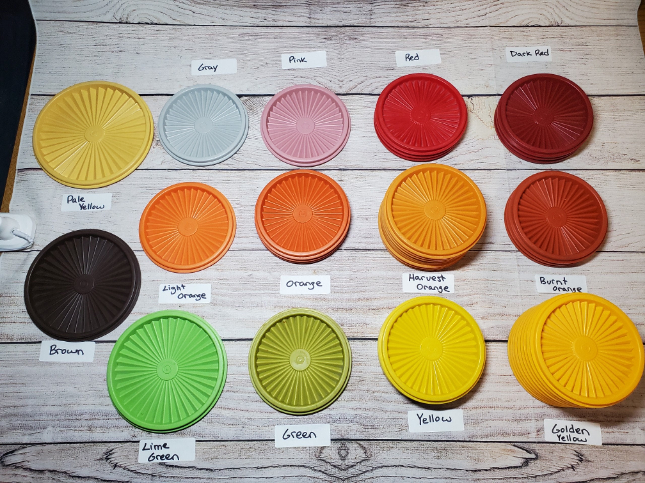 Vintage Tupperware Replacement Lids Choose Your Lid Wide Variety  Ask Me for Help Finding a Lid. READ DESCRIPTION -  Denmark