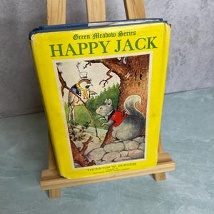 Antique 1918 1st edition Happy Jack book Thornton W. Burgess HCDJ