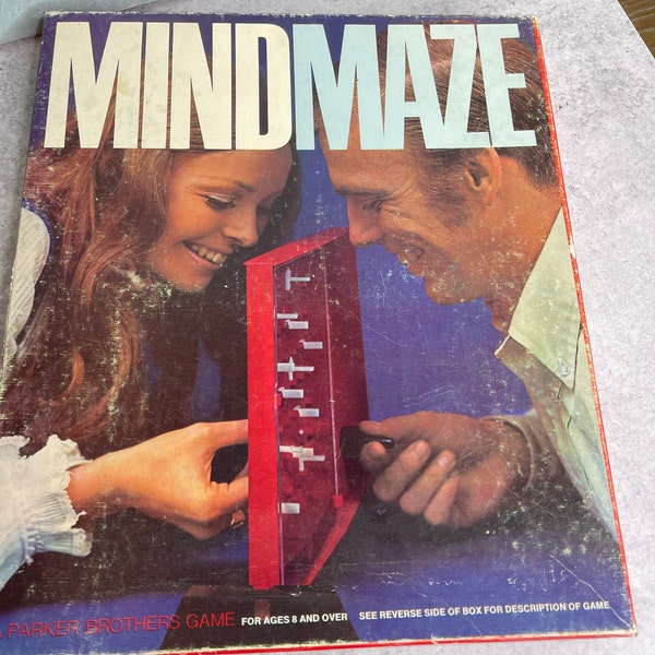 Vintage Mind Maze Strategy Game by Parker Brothers 1970 Game Complete!