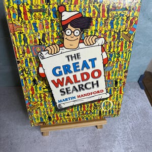 Vintage 1989 1st ed The Great Waldo Search Book Martin Handford Hardcover Where&#39;s Waldo