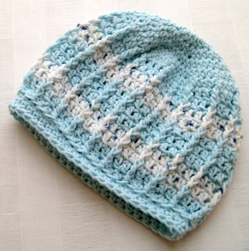 Crochet Baby Boy Beanie: Handmade Striped Infant Hat (9-18 Months) image 8