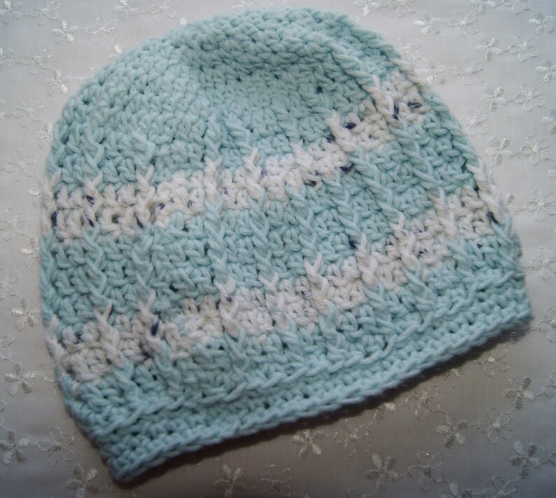 Crochet Baby Boy Beanie: Handmade Striped Infant Hat (9-18 Months) image 6