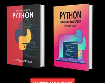 Python Ultimate Guide Bundle (2 Books) | Python Beginner to Expert with Cheat Sheets, Interview Prep...