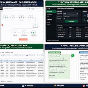 KI-Lead-Generierung System | n8n Arbeitsablauf, Python, Google Sheets crm