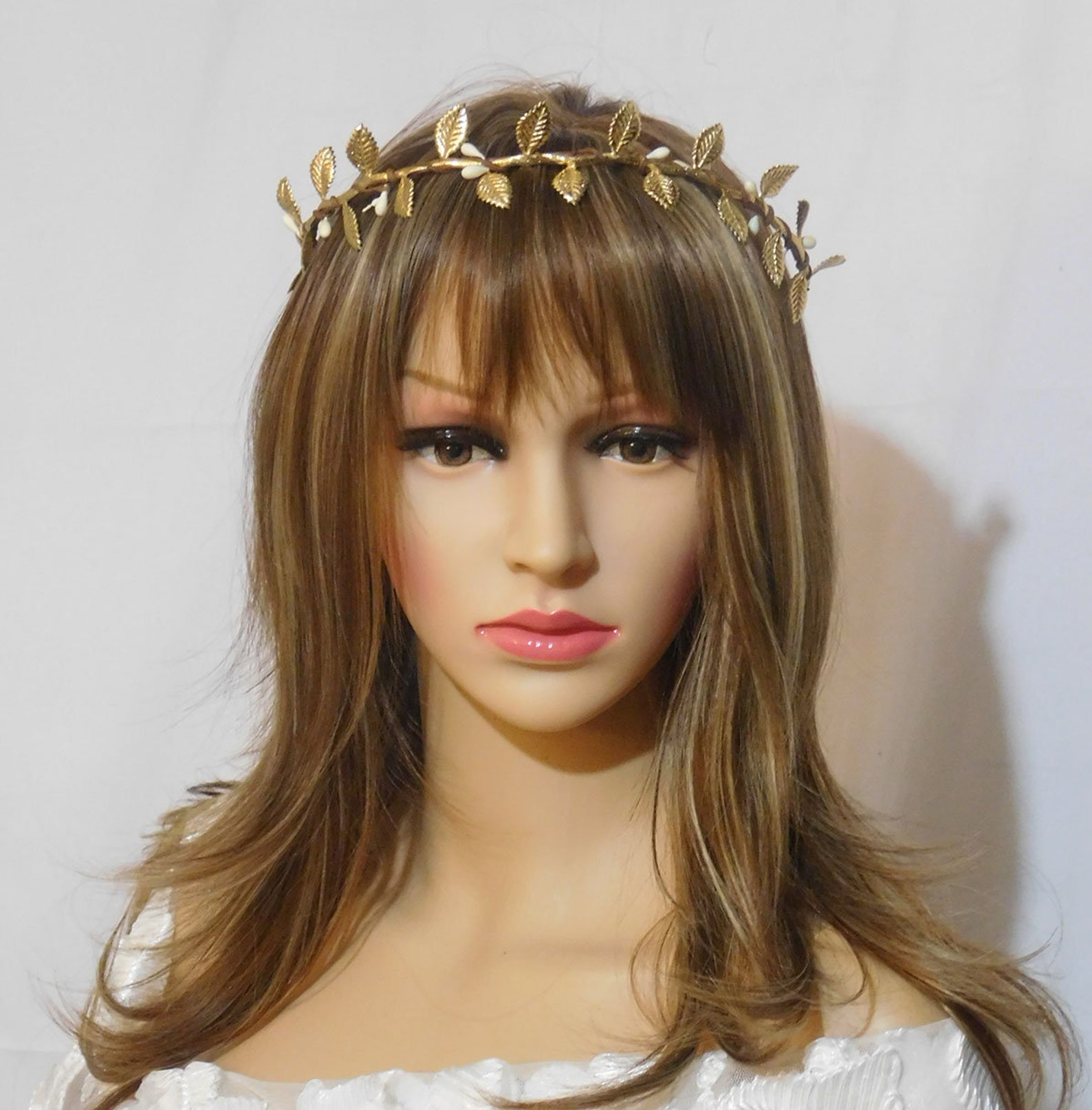 Gold Leaf Crown Gold Greek Crown Wedding Crown Gold Leaf Etsy