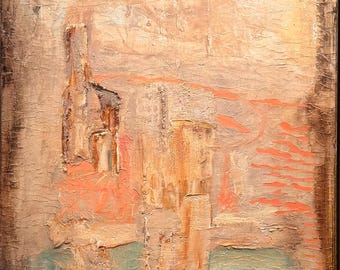 Quiet Structures | Original Textured Mixed Media Abstract | 30 by 40