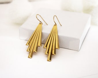 Art Deco Earrings - Gold Filled Ear Wires.