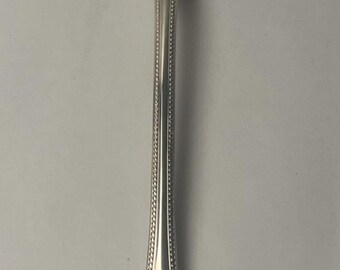 Christofle France PERLES Silver Plated Handle Serving Spoon 10 inch Louis XVI
