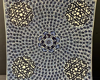 Vintage İznik Handmade Decorative Ceramic Wall Plate Hanging Art Turkish Islamic