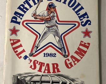 1982 Mlb all star game magazine montreal w/card inserts