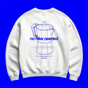 Sudadera unisex con estampado de cafetera moka – Algodón para amantes del diseño