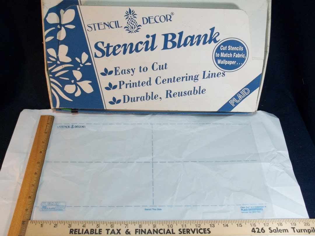 Plaid Stencil Decor Clear Cut Stencil Blank 2667 Loose Sheets Etsy